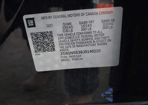 2018 Cadillac Xts Luxury from USA, damaged, VIN 2G61N5S38J9140110